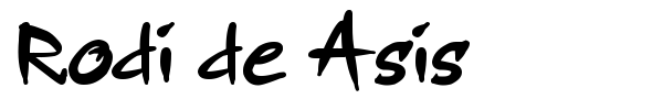 Rodi de Asis font preview